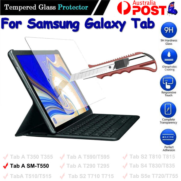 Tempered Glass For Samsung Galaxy Tab A10.5" 9.7"10.1" S2 S4 9H Screen Protector