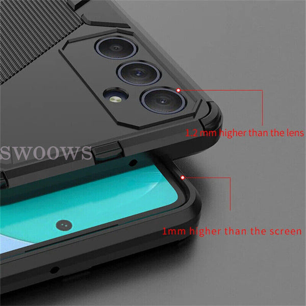 Shockproof Hybrid Armor Magnetic Stand Hard Dual Case For Samsung Galaxy A05s 4G