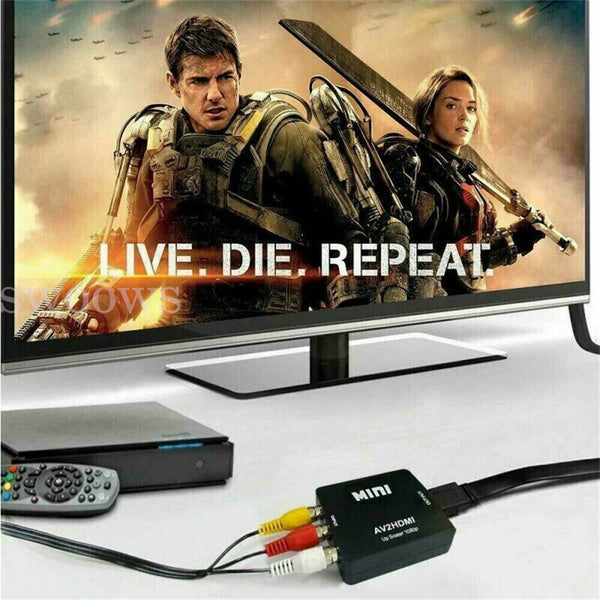 HDMI to AV Converter 1080P HDMI to RCA Adapter HDMI2AV HD Video for PS2 Xbox TV