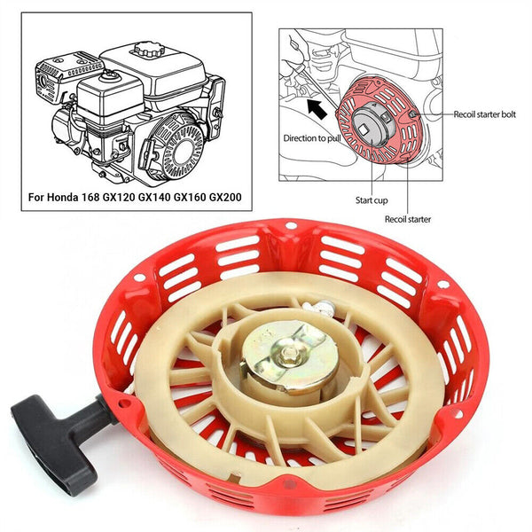 AU PULL START CORD ASSEMBLY STARTER RECOIL For HONDA GX140 GX160 GX200 Generator