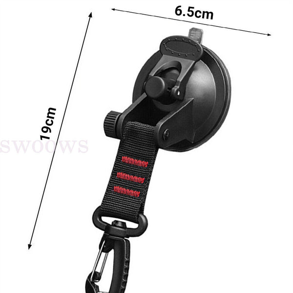 1-4PCS Heavy Duty Suction Cup Anchor Tie Downs w/Hooks Lock Car Awning Camping