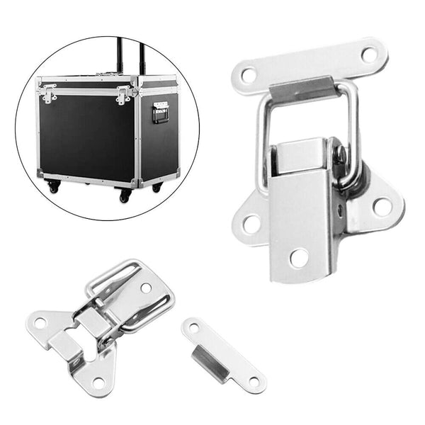 UP20PC Stainless Steel Clasp Case Clip Loop Suitcase Box Trunk Latch Lock Guitar