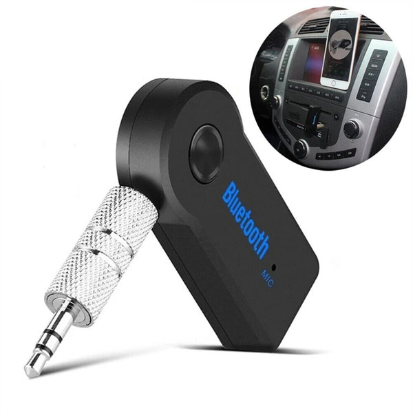 1/2PCS Wireless Bluetooth 3.5mm AUX Audio Stereo Home Car Receiver Adapter & M