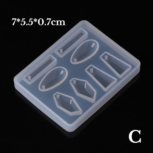 Silicone Pendant Mold Necklace Jewelry Resin Mould Epoxy Casting Craft NEW