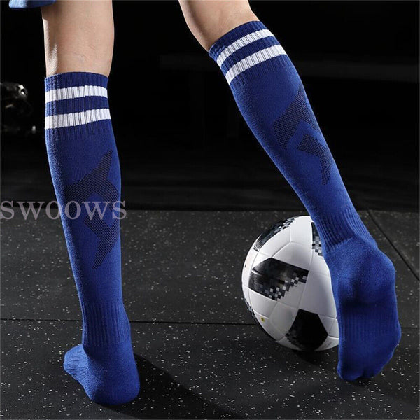 Up 3 Pair Kids Adult High Knee Football Sport Socks Footy Soccer Baseball Hockey