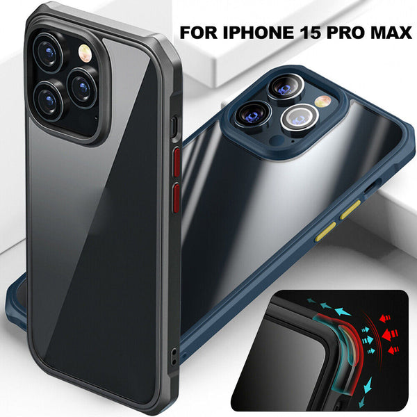 Shockproof Clear Case for iPhone 15  Pro Max