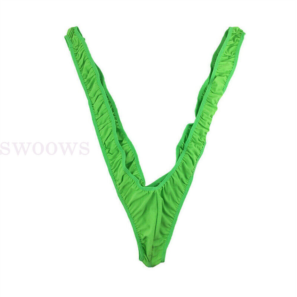 Leopard Skin Mesh Man Sexy Borat Mankini Thong Bodysuit Costume Swimsuit