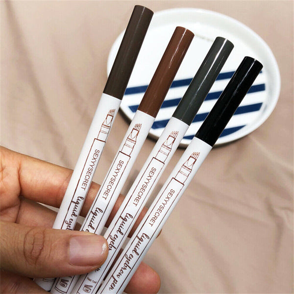 New Waterproof Eyebrow Microblading Ink Pen Pencil Tattoo 3D 4 Fork Pen Makeup