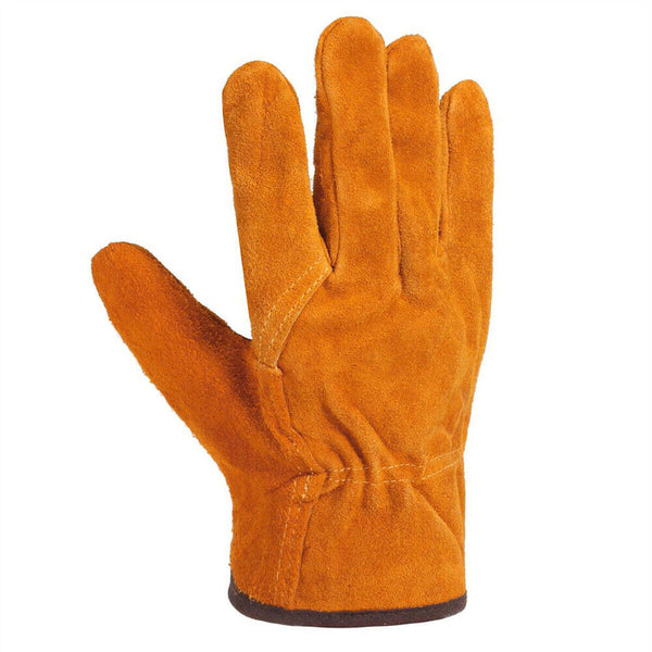 Welding Work Gloves Cowhide Leather Welder Protection Thorn Proof Heat Resistant