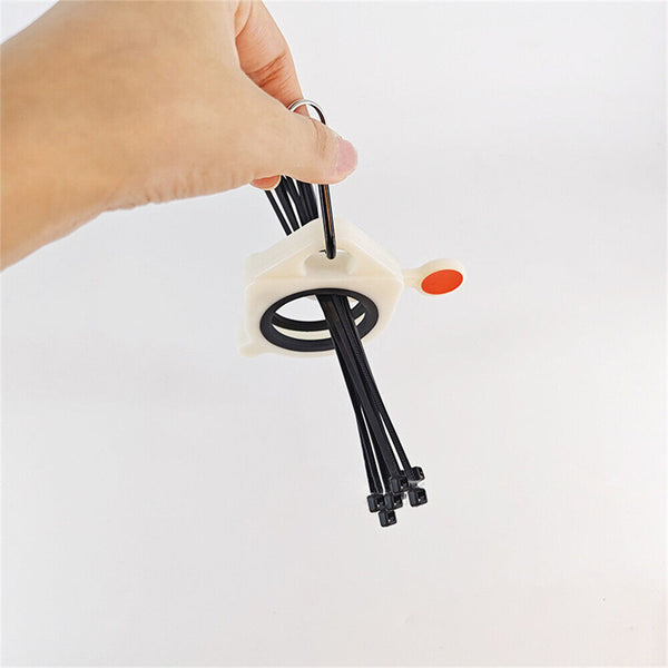 Zip Tie Organizer Cable Zip Ties Glow in Dark Screw Fixing Wire Holder Organizer