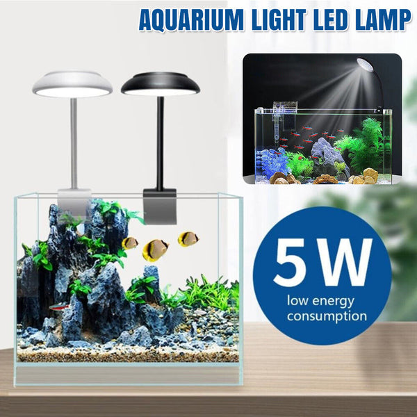 360º Aquarium Light LED Lamp Aqua Plant Fish Tank Lighting Clip-On Bracket Light