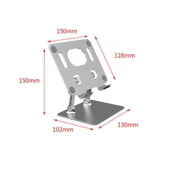 Aluminum Alloy Tablet Phone Holder Desk Stand Bracket Foldable For iPad iPhone