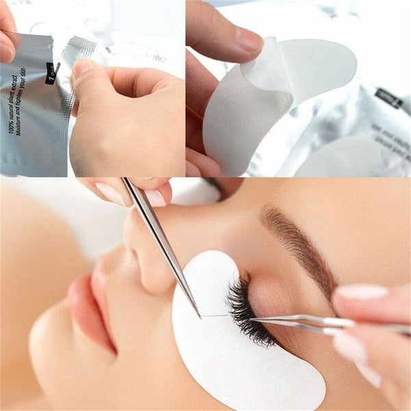 UP 2000 x Under Eye Curve Eyelash Pads Gel Patch Lint Free Lash Extension Beauty