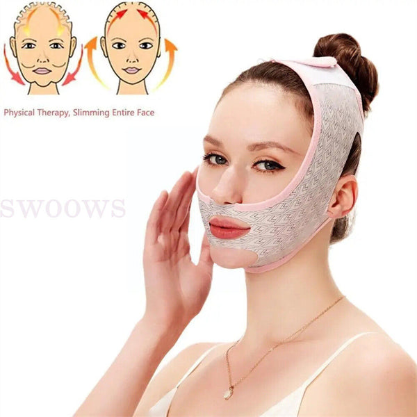 1/2pc Beauty Face Sculpting Sleep Mask V Line Lifting Mask Facial Strap Slimming