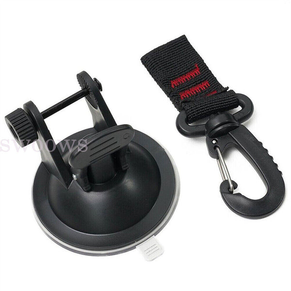 1-4PCS Heavy Duty Suction Cup Anchor Tie Downs w/Hooks Lock Car Awning Camping