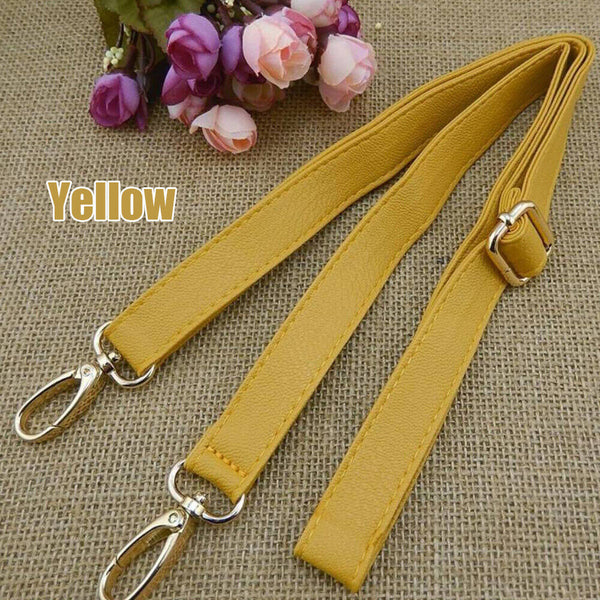 6 Colors Adjustable Shoulder Leather Handbag Bag Purse Strap Replacement 124cm