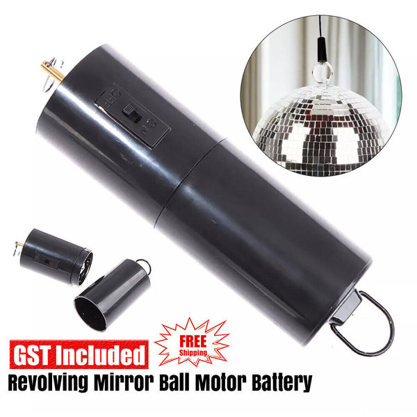 Revolving Mirror Ball Motor Battery Operated Disco Party Windchime Rotating19cm