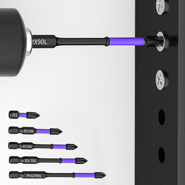 Upgraded High Hardness and Strong Magnetic Bit,D1 Impact Driver Bit Set 2023 New