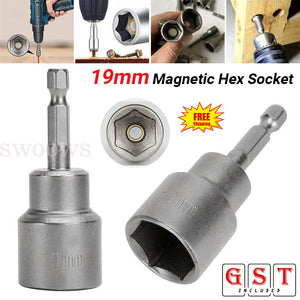 19mm Caravan Leg Winder Magnetic Hexagon Socket Adaptor for Drill Impact Driver