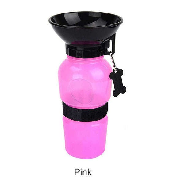 500ml Dog Cat Water Drinking Bottle Detachable Travel Cup Portable Pet Feeder