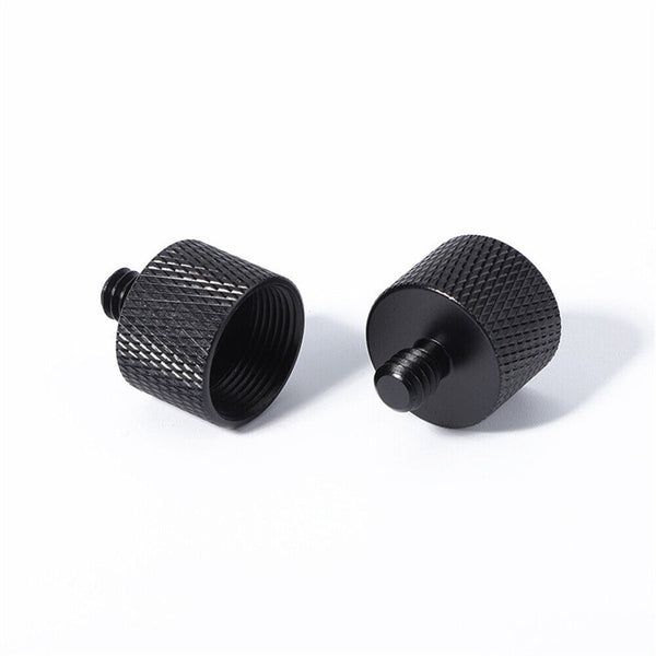 2x Mic Thread Adapter Metal 5/8" Female to 1/4" Male insert for Microphone Stand