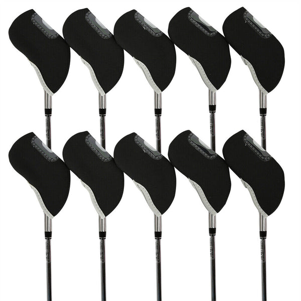 10Pcs Iron Head Covers Golf Head Protector Golf Head Covers Golf Club Protector.