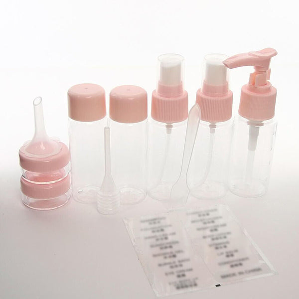 10Pcs Travel Makeup Bottles Pump Spray Bottle Plastic Face Cream Pot Container