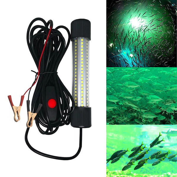 1200LM 12V LED Underwater Fishing Light Stick Squid Prawn Fish Attract Lamp OZ