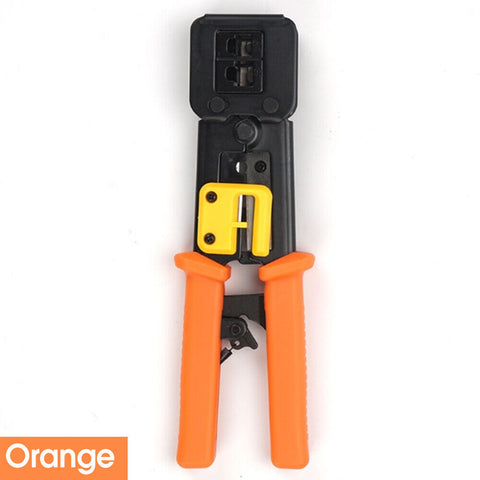 6 in 1 RJ45 RJ11 Crimper Cat5/6 Connector End Pass Through Network Stripper Tool