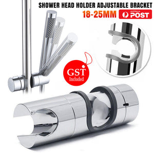 18-25mm Replacement ABS Chrome Shower Rail Head Slider Holder Adjustable Bracket