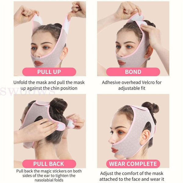 Beauty Face Sculpting Sleep Mask V Line Lifting Mask Facial Strap Slimming