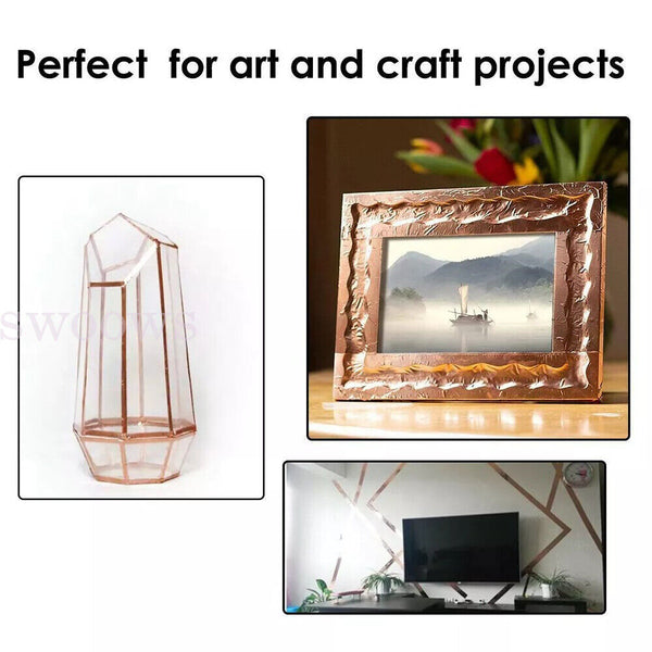 Double Sided Copper Foil Tape 50M x10mm EMI Shielding Conductive Adhesive Tapes