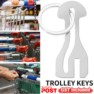 UP10x SHOPPING TROLLEY  MASTER KEY TOKEN Portable Travel Easy to use Silver