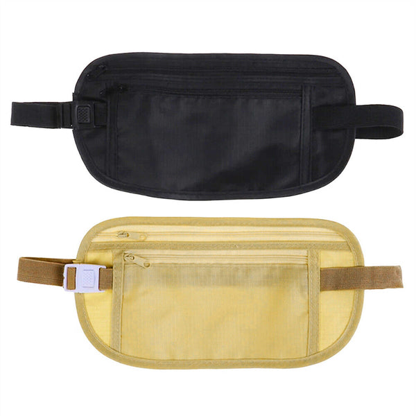 Travel Security Bag Waist Pouch Security Bags Money Belt Secure Card Wallet Bag