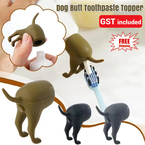 Pooping Dog Butt Toothpaste Topper Squeezer Toothpaste Cap Cover Top Topper AU