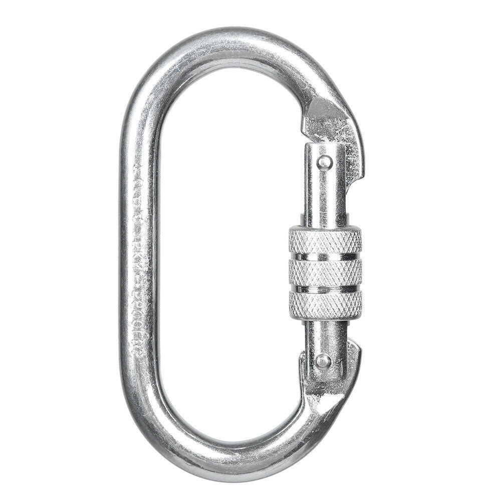 10x 25KN Screw CARABINER / KARABINER Rock Climbing Tree Rigging Equipment 2500KG