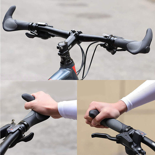 1 Pair Handlebar Grips MTB Bike Bicycle Lock Handle Grips Rubber Grip Anti-Slip