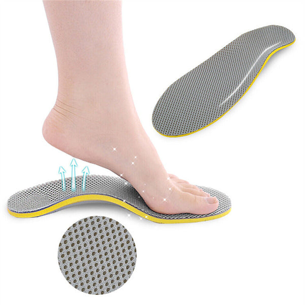 1/2Pairs Men/Women Shoe Insoles Arch Support Pain Relief Orthopedic Inner Sole