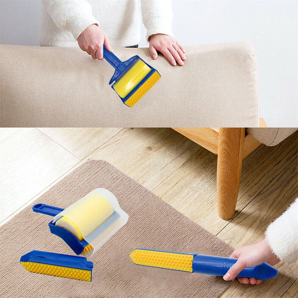 2pcs Stick It Roller - Stick It Roller Pet Hair Remover, Reusable Washable Stick