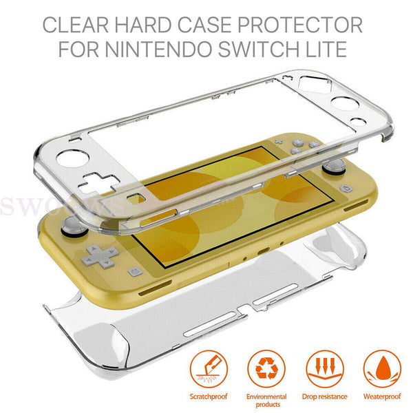 New Hard Case Cover Clear Shockproof Protective For Nintendo Switch Lite