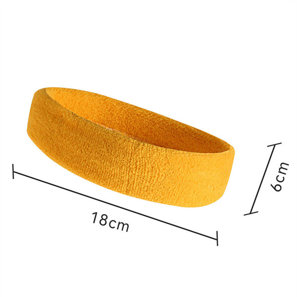 1/2x Sports Headband Head Sweat Bands Running SweatBand Workout Yoga Unisex