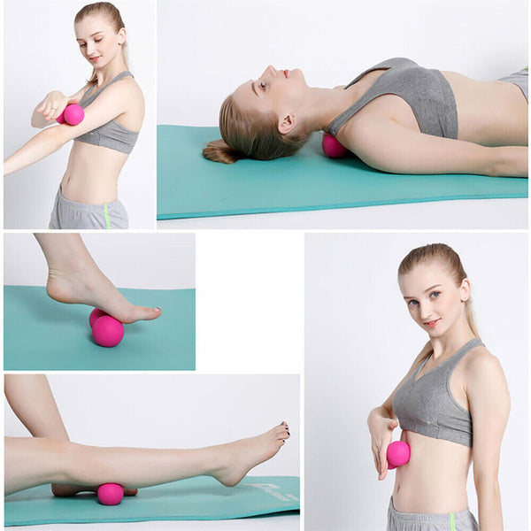 Peanut Lacrosse Ball Solid Mobility Massage Ball Myofascial Trigger Point Relax