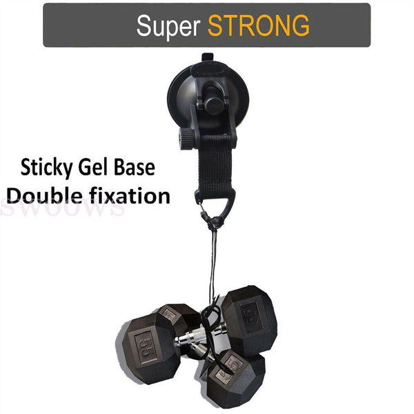 1-4PCS Heavy Duty Suction Cup Anchor Tie Downs w/Hooks Lock Car Awning Camping