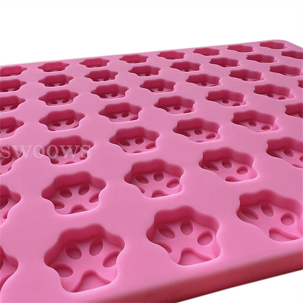 Dog Cat Paw Print Mold Silicone Cake Baking Mold Soap Mold Kitchen Tools