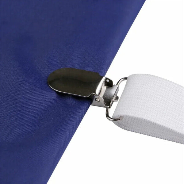 4Pcs  Bed Sheet Mattress Holder Fastener Grippers Clips Suspender Straps