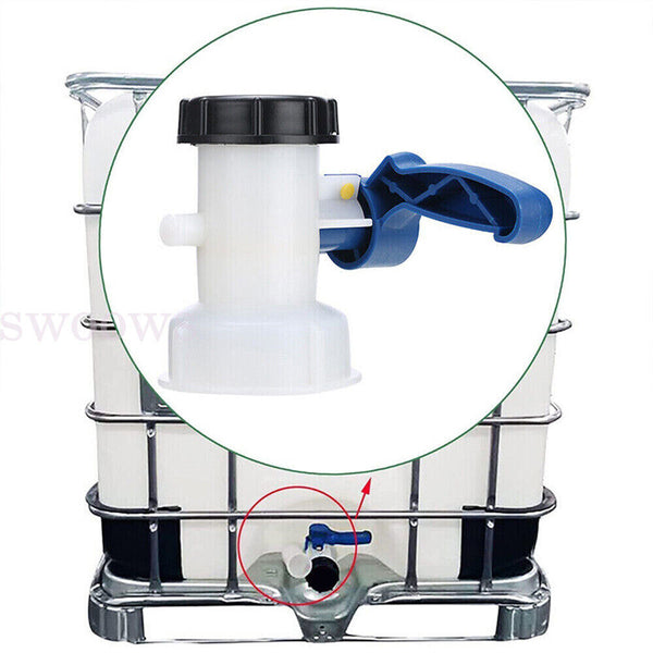 IBC Adapter Valve 75mm Shut-off Valve Outlet Valve For IBC Container Water Tank