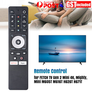 NEW V2 FETCH TV remote Gen 2 Mini 4K, Mighty, Mini M605T M616T H626T H671T AU