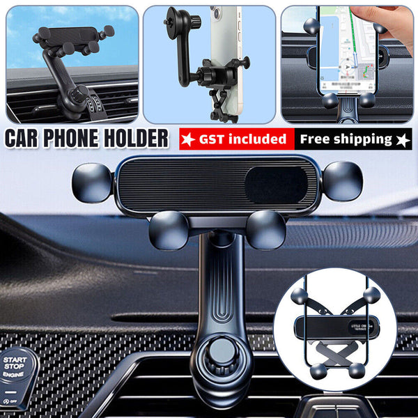 Mini Gravity Car Phone Holder Air Vent Mount for iPhone 15 14 13 Pro Max Samsung