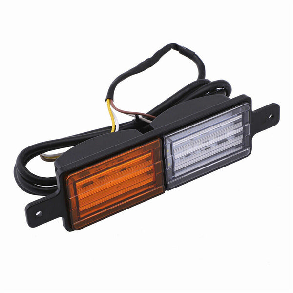 2pcs 30 LED Bullbar Indicator Lights Front DRL Amber Park For Marker Lamp