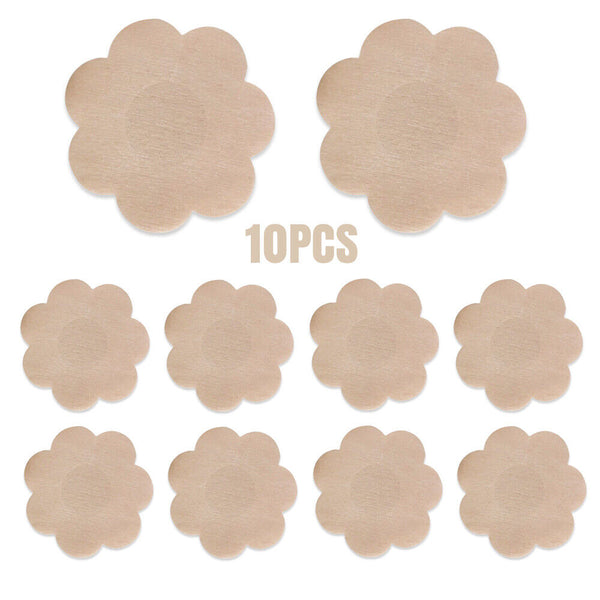 10-60x Patch Petal Shape Nipple Cover Breast Sticker Disposable Bra Pad Adhesive